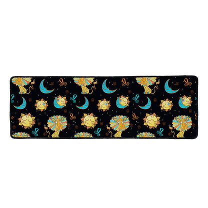 Cute Cartoon Leo Pattern Print Long Kitchen Mat