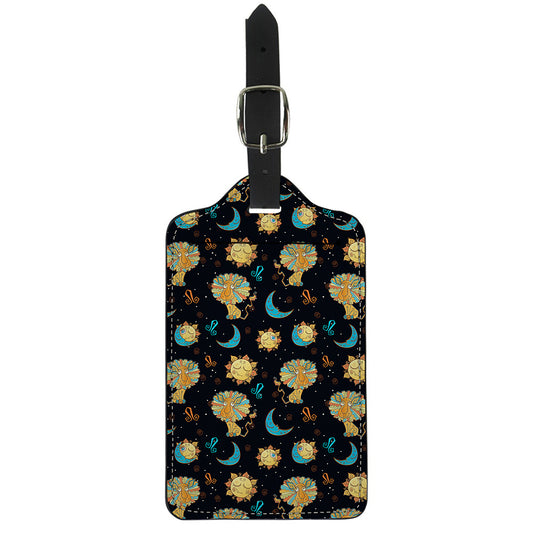 Cute Cartoon Leo Pattern Print Luggage Tag