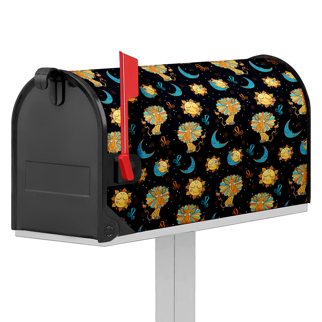 Cute Cartoon Leo Pattern Print Mailbox Cover