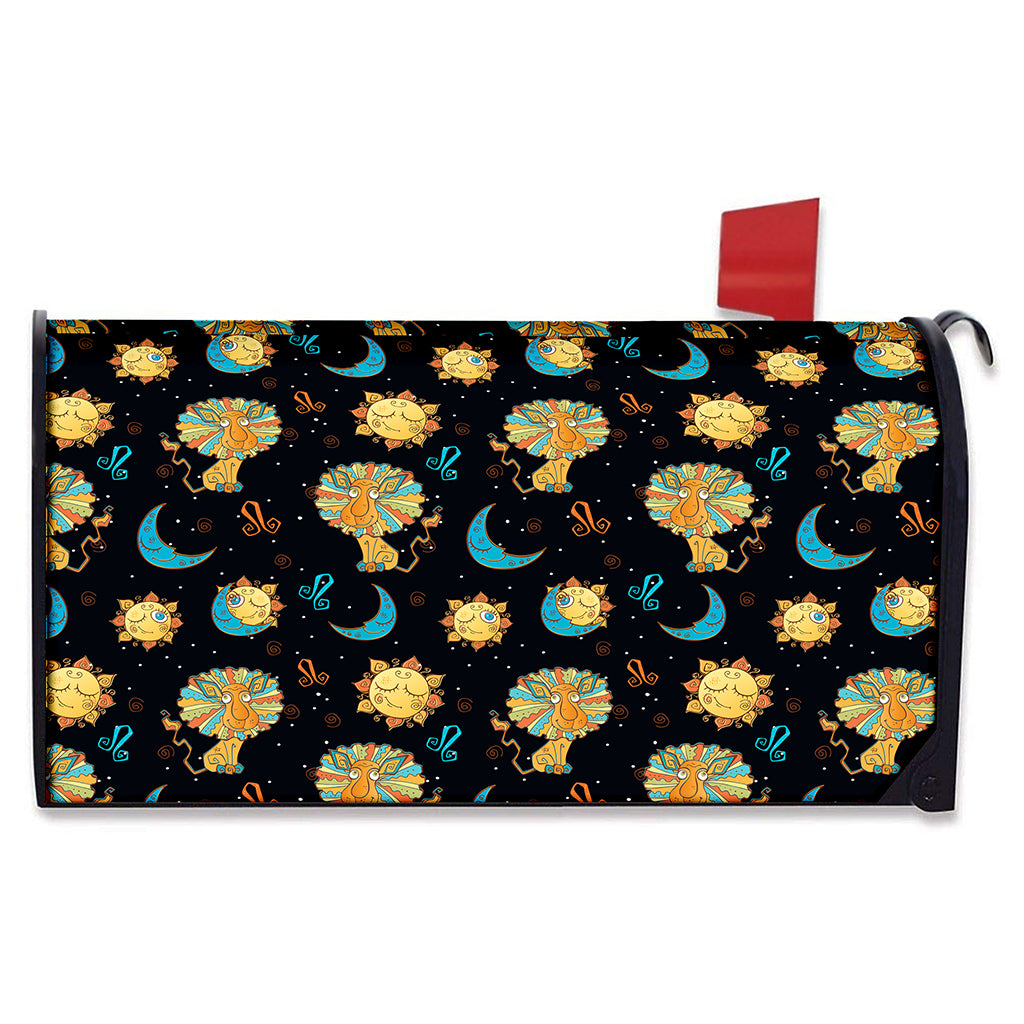 Cute Cartoon Leo Pattern Print Mailbox Cover