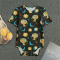 Cute Cartoon Leo Pattern Print Men's Bodysuit