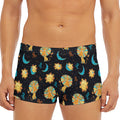 Cute Cartoon Leo Pattern Print Men's Short Boxer Briefs