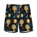 Cute Cartoon Leo Pattern Print Men's Athletic Shorts