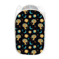 Cute Cartoon Leo Pattern Print Mesh Laundry Hamper