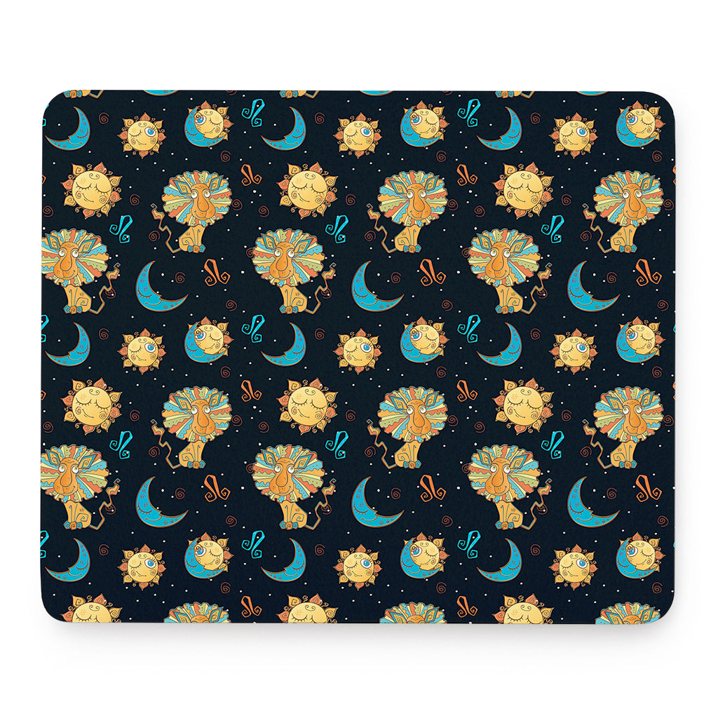 Cute Cartoon Leo Pattern Print Mouse Pad