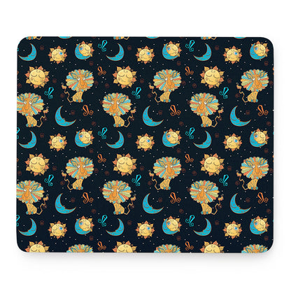 Cute Cartoon Leo Pattern Print Mouse Pad