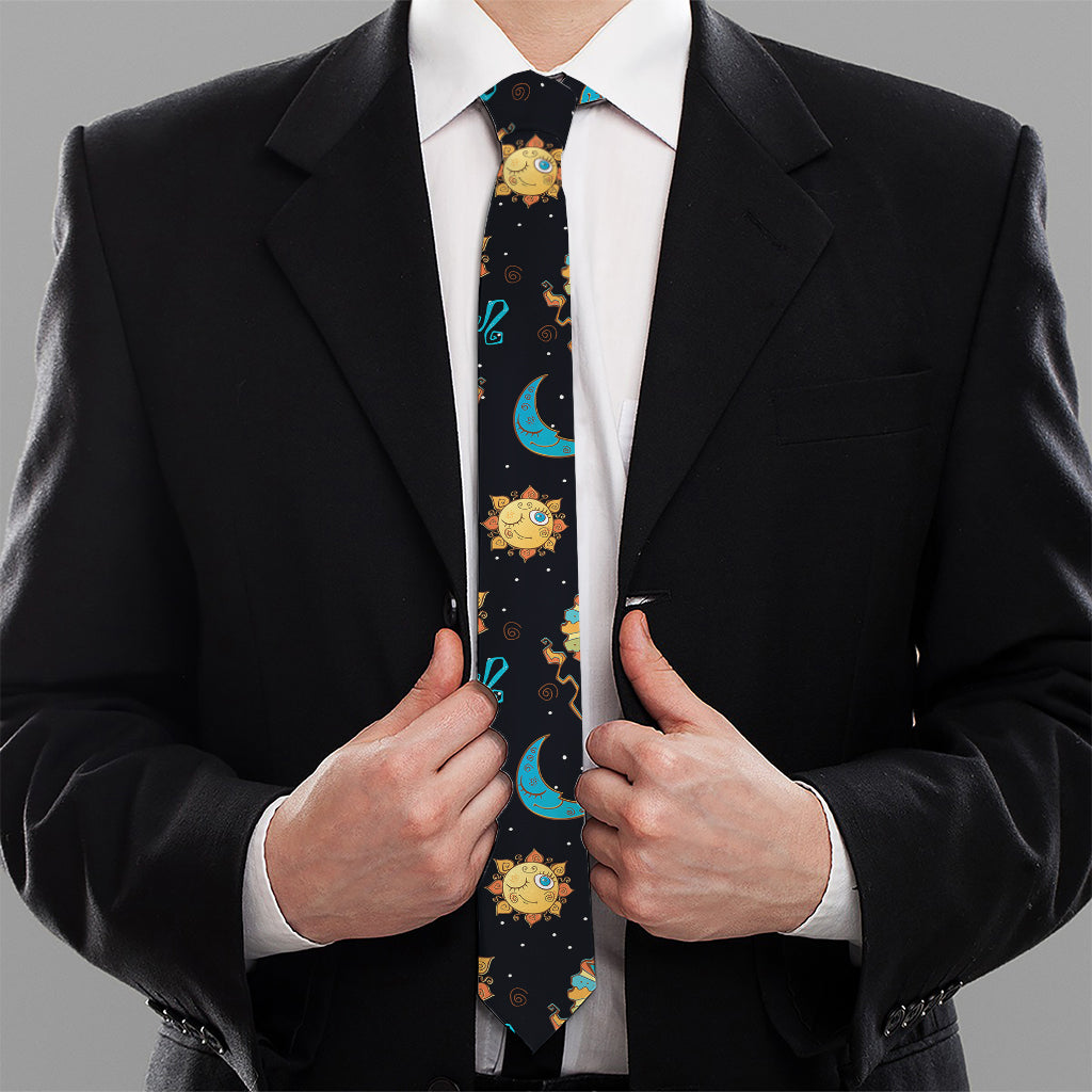Cute Cartoon Leo Pattern Print Necktie