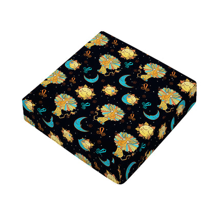 Cute Cartoon Leo Pattern Print Outdoor Seat Cushion Cover