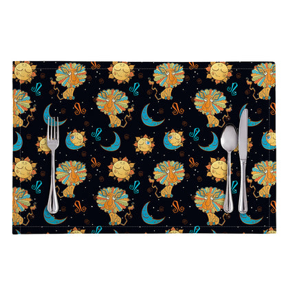Cute Cartoon Leo Pattern Print Placemat