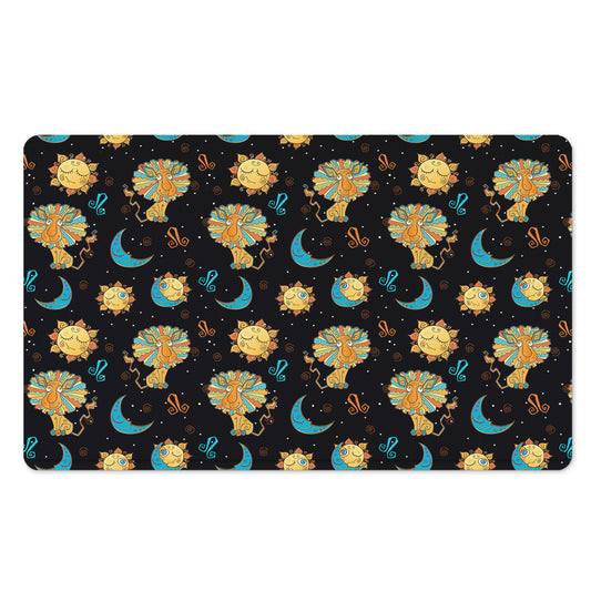Cute Cartoon Leo Pattern Print Polyester Doormat