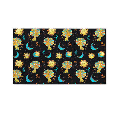 Cute Cartoon Leo Pattern Print Polyester Flag