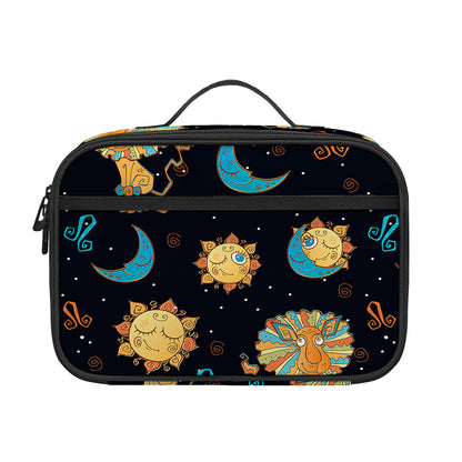 Cute Cartoon Leo Pattern Print Portable Lunch Bag