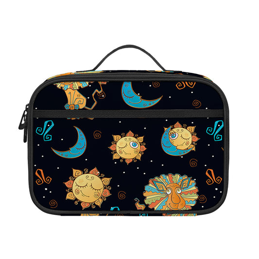 Cute Cartoon Leo Pattern Print Portable Lunch Bag
