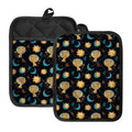 Cute Cartoon Leo Pattern Print Pot Holders With Pocket