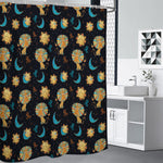 Cute Cartoon Leo Pattern Print Premium Shower Curtain