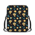 Cute Cartoon Leo Pattern Print Rectangular Crossbody Bag