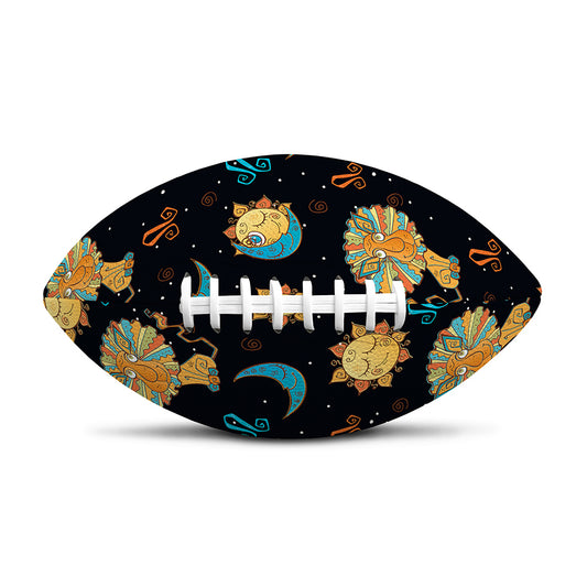 Cute Cartoon Leo Pattern Print Rugby Ball