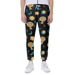 Cute Cartoon Leo Pattern Print Scuba Joggers