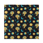 Cute Cartoon Leo Pattern Print Silk Bandana