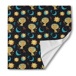 Cute Cartoon Leo Pattern Print Silk Bandana