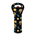 Cute Cartoon Leo Pattern Print Single Neoprene Wine Tote