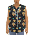 Cute Cartoon Leo Pattern Print Sleeveless Baseball Jersey