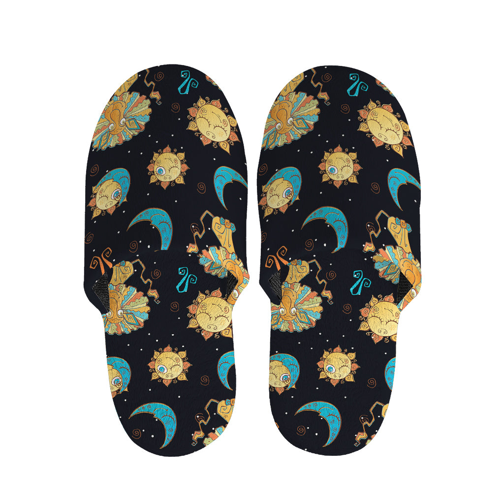 Cute Cartoon Leo Pattern Print Slippers