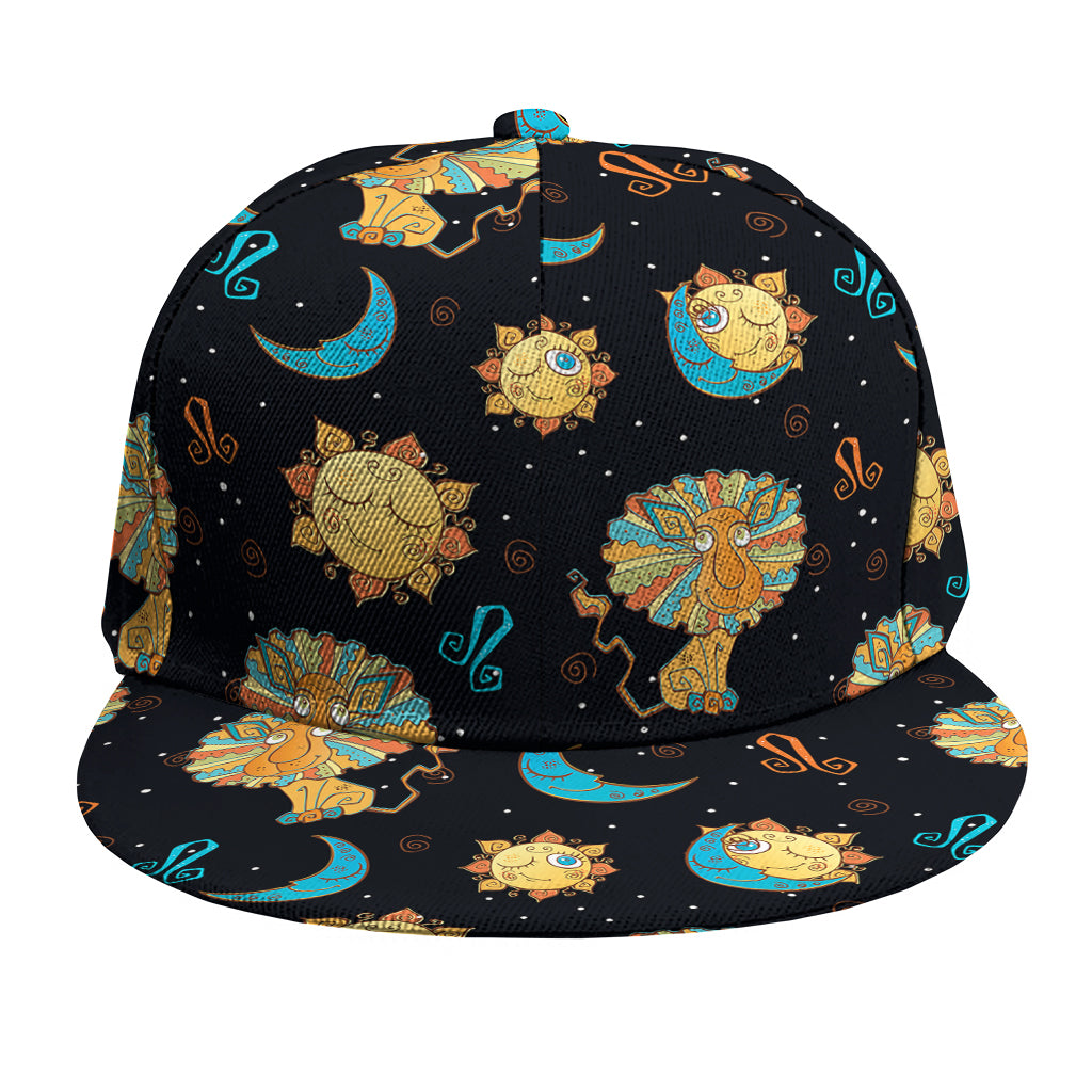 Cute Cartoon Leo Pattern Print Snapback Cap