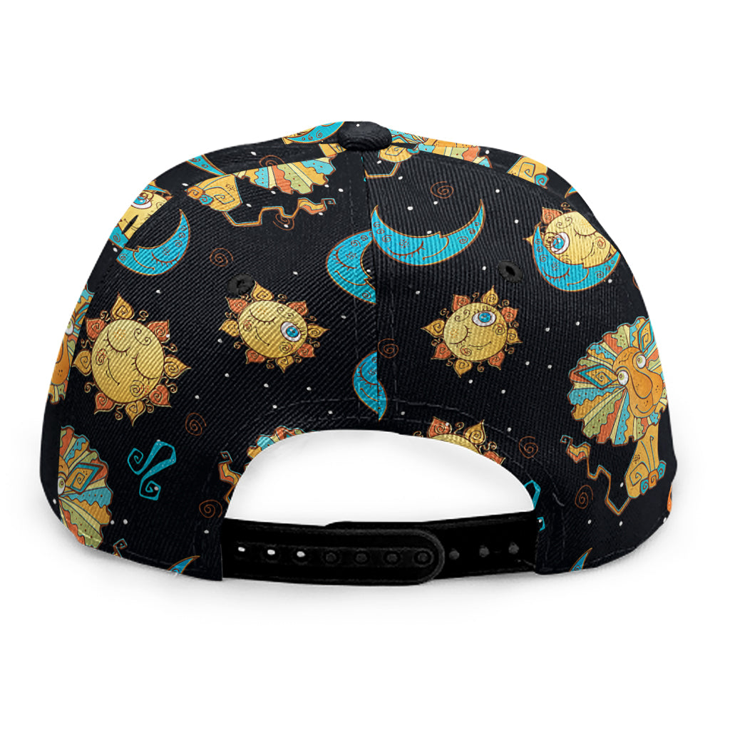 Cute Cartoon Leo Pattern Print Snapback Cap