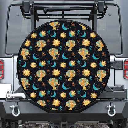 Cute Cartoon Leo Pattern Print Tire Cover