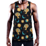 Cute Cartoon Leo Pattern Print Training Tank Top