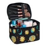 Cute Cartoon Leo Pattern Print Travel Makeup Bag