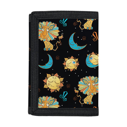 Cute Cartoon Leo Pattern Print Trifold Wallet