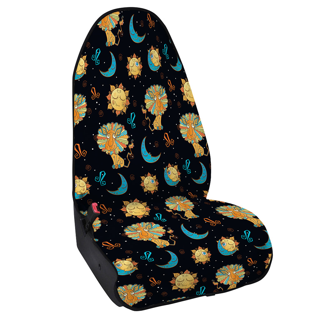 Cute Cartoon Leo Pattern Print Waterproof Car Seat Cover
