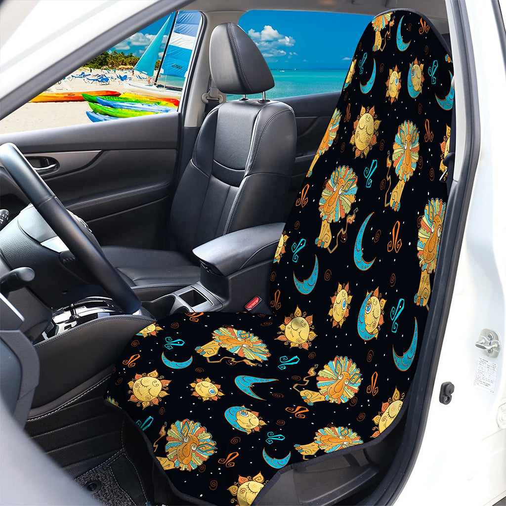 Cute Cartoon Leo Pattern Print Waterproof Car Seat Cover