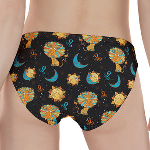 Cute Cartoon Leo Pattern Print Women's Panties