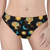 Cute Cartoon Leo Pattern Print Women's Thong