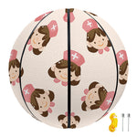 Cute Cartoon Nurse Pattern Print Basketball