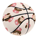 Cute Cartoon Nurse Pattern Print Basketball