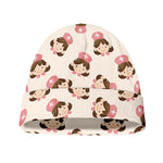 Cute Cartoon Nurse Pattern Print Beanie