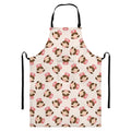 Cute Cartoon Nurse Pattern Print Bib Apron With Pocket