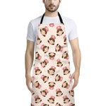 Cute Cartoon Nurse Pattern Print Bib Apron With Pocket