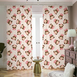 Cute Cartoon Nurse Pattern Print Blackout Pencil Pleat Curtains