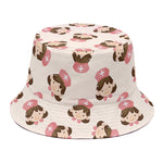 Cute Cartoon Nurse Pattern Print Bucket Hat