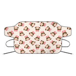 Cute Cartoon Nurse Pattern Print Car Windshield Snow Cover