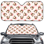 Cute Cartoon Nurse Pattern Print Car Windshield Sun Shade