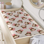 Cute Cartoon Nurse Pattern Print Changing Pad Cover