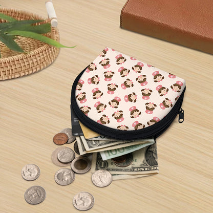Cute Cartoon Nurse Pattern Print Coin Purse