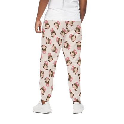 Cute Cartoon Nurse Pattern Print Cotton Pants