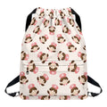 Cute Cartoon Nurse Pattern Print Drawstring Backpack